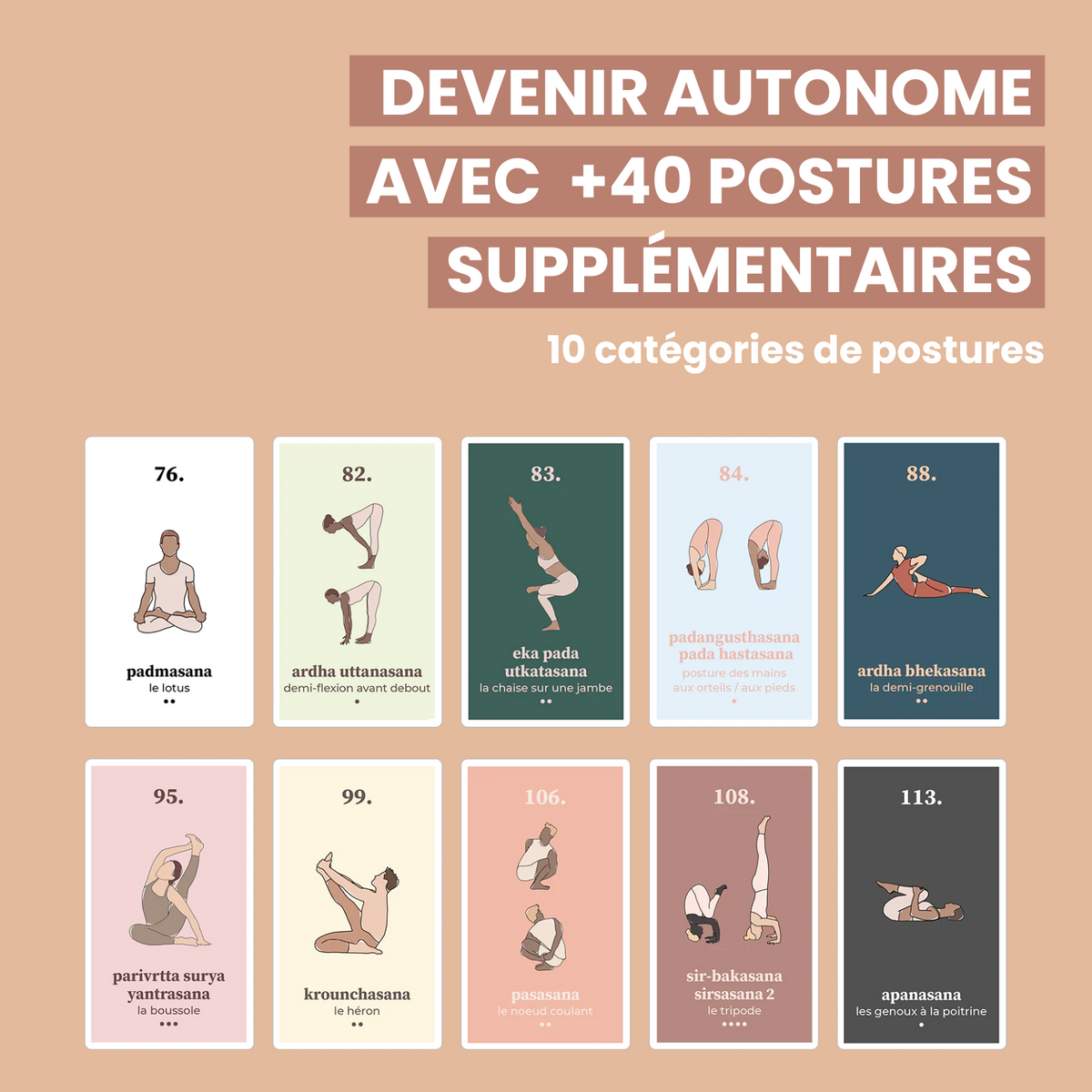 L'extension de mes cartes de yoga