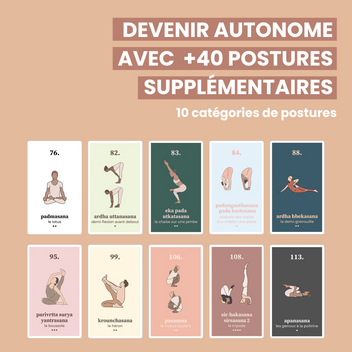 L'extension de mes cartes de yoga