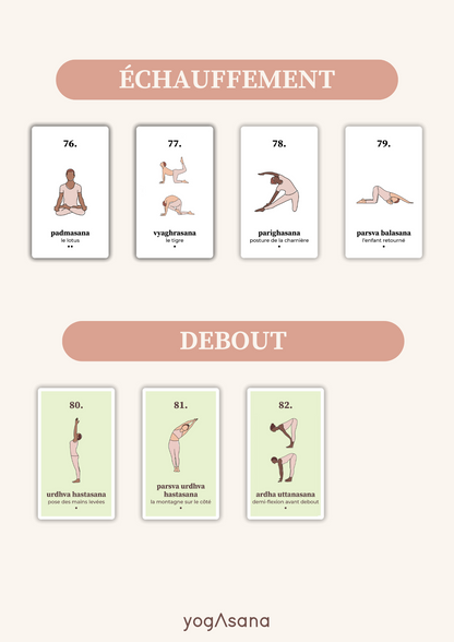 L'extension de mes cartes de yoga dynamique - Hatha Vinyasa