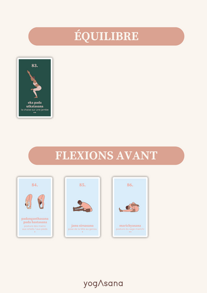 L'extension de mes cartes de yoga dynamique - Hatha Vinyasa