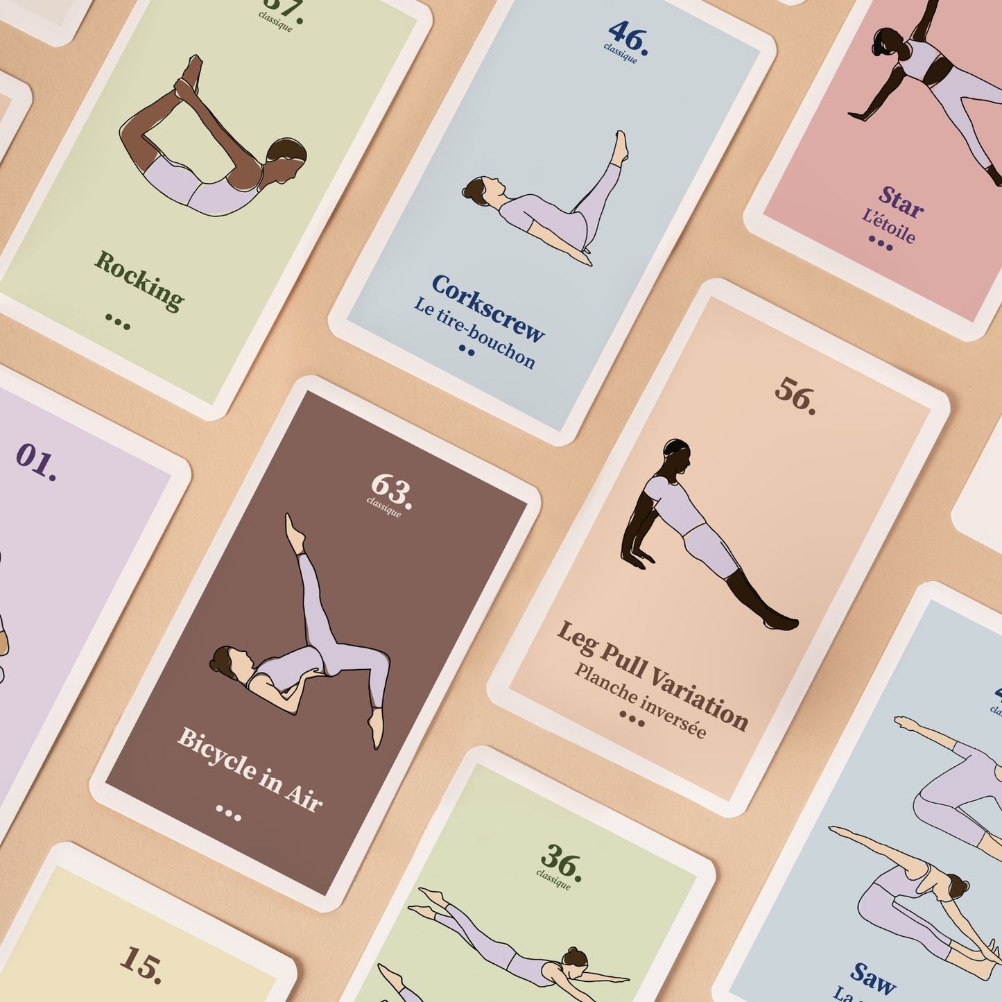 Mes cartes de Pilates