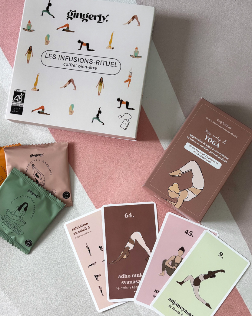 64 cartes de Yoga - Jeu en français main image 0