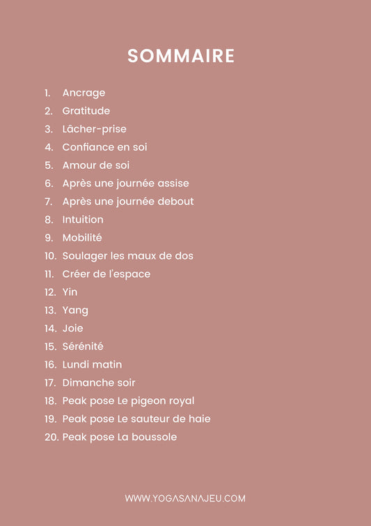 EBOOK 2 : 20 séquences de yoga pour aller plus loin dans votre pratique du yoga